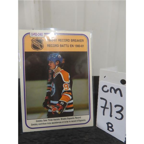 Wayne Gretzky Edmonton Oilers Card