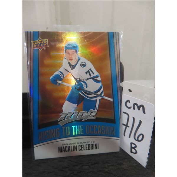 Macklin Celebrini San Jose Sharks Card