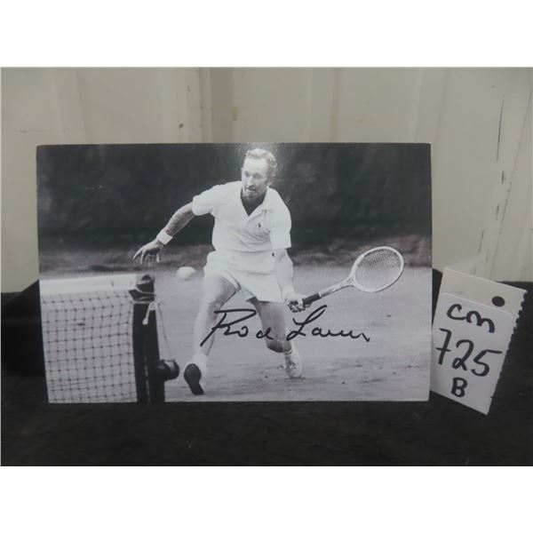 Signed Rod Laver 4 × 6 Photo