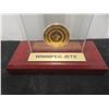 Image 4 : Winnipeg Jets Blake Wheeler Bronze Medallion on Stand