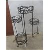 Image 2 : Wrought Iron Patio Chair and Plant Stand