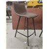 Image 2 : Leather-Like Bar Stools, 34" Tall – Qty 3