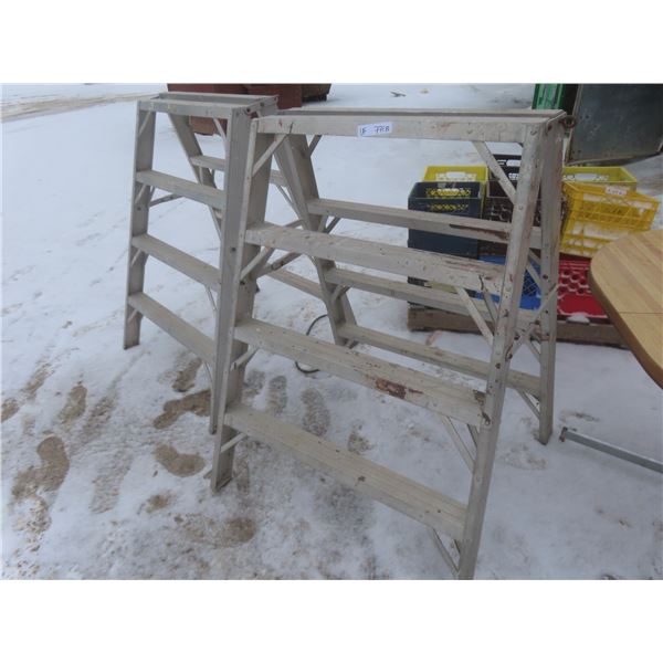 Aluminum Folding Work Platforms – Qty 2