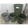 Image 1 : Poly Trash Bins – 22 × 19½" – Qty 4