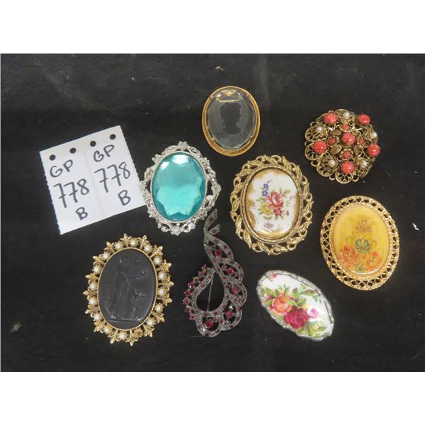 Vintage Brooches – Qty 8