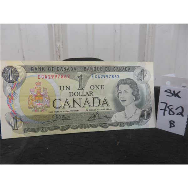 1973 Canadian $1 Bill - Very Nice