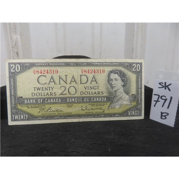 1954 Canadian $20 Bill