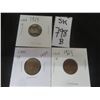 Image 1 : 3x 1929 Canadian Small Cent