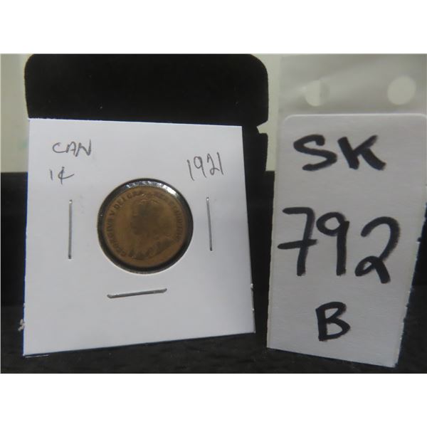 1921 Canadian Small Penny 