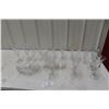 Image 1 : Etched Glass Tray,Goblets and More