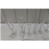 Image 6 : Etched Glass Tray,Goblets and More