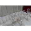Image 7 : Etched Glass Tray,Goblets and More