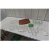 Image 1 : Cut Glass Trays, Serving Ware and Anchor Bowls