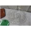 Image 2 : Cut Glass Trays, Serving Ware and Anchor Bowls