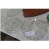 Image 4 : Cut Glass Trays, Serving Ware and Anchor Bowls