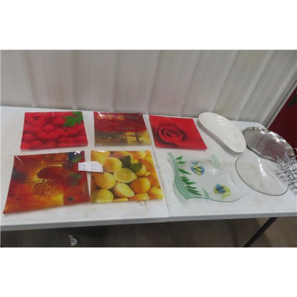 Serving Trays/Plates and Warming Plate