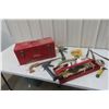 Image 1 : Teco Master Metal Tool Box and with  Odds Hand Tools