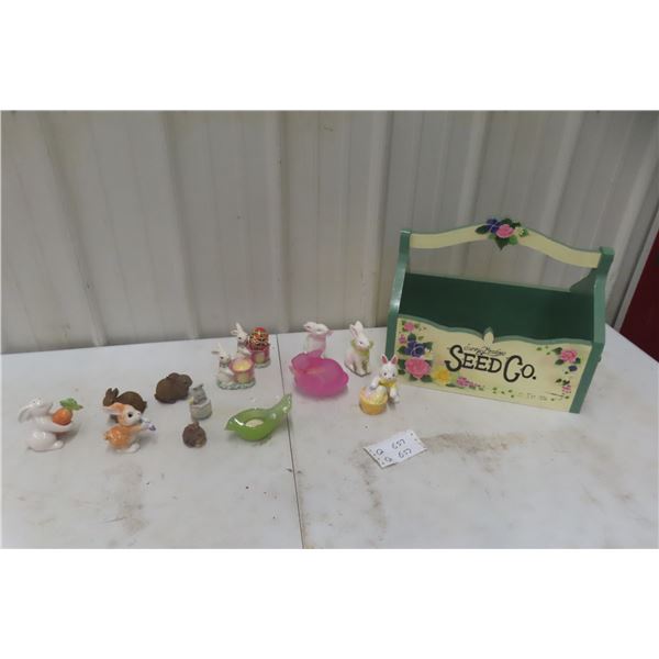 Seed  CO. Garden Box With Handle, Ornament, Candle, and More