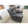 Image 2 : Leather-Style Power Recliner, Good Condition