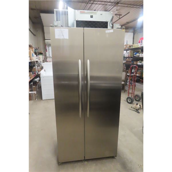 KitchenAid Side-by-Side Fridge/Freezer — 36" Wide, Water and Ice, Stainless