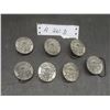 Image 1 : Pewter Railway Belt Buckles – 1960s – 1 3/4" Diameter – Qty 7