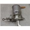 Image 7 : Vintage Meat Grinder, Ingraham Electric Clock and Trivet
