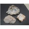 Image 2 : 6 Quartz Pieces Largest 2 3/4" x 4½" x 3"