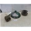 Image 1 : Vintage Ceramic Electrical Insulator, Metal Hanging Light – 16" Diameter, Siren and More