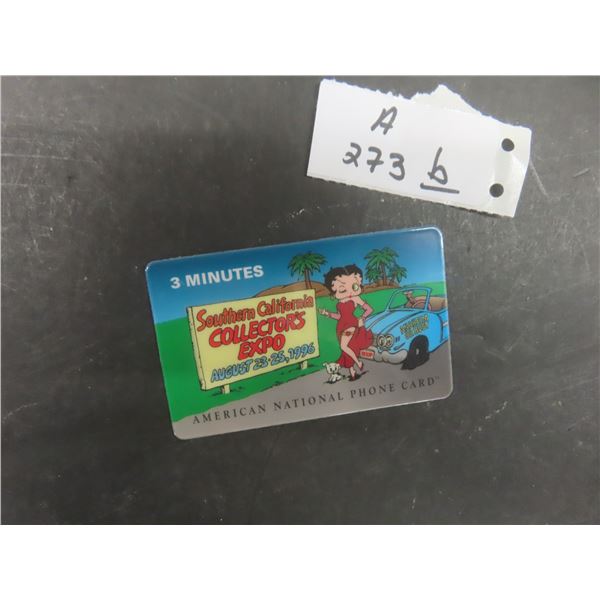 American National Phone Card – Southern California – Aug 23–25, 1996