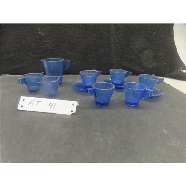 Akro Agate Cobalt Blue Pieces – Qty 11