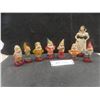 Image 1 : 1945 Snow White and the Seven Dwarfs Chalkware Set – Tallest 7" (Some Damage on Dopey and Sneezy)