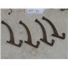 Image 6 :  4 Claw and Ball Foot Furniture Legs, 6 Large Bronze Coat Hooks and 4 Mid-Century Modern