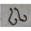 Image 7 :  4 Claw and Ball Foot Furniture Legs, 6 Large Bronze Coat Hooks and 4 Mid-Century Modern