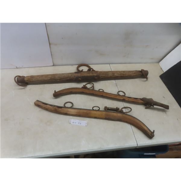 Antique Pair of Horse Hames and Single Tree