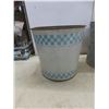 Image 2 : Galvanized Gas Can, Metal Pail and Large Copper Pot on Stand