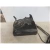 Image 18 : 3 Vintage Phones and Ham Radio Cord (Damage on Back of No-Dial Phone)