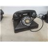 Image 9 : 3 Vintage Phones and Ham Radio Cord (Damage on Back of No-Dial Phone)