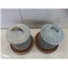 Image 3 : Galvanized Chicken Feeders – Qty 2
