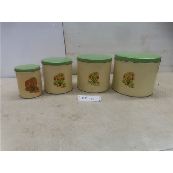 Vintage 4-Piece Canister Set