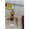 Image 1 : Vintage Battery-Powered Liquor Decanter Table Lamp and Music Stand