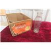 Image 1 : Rare Antique Dyson Co. Winnipeg Red Cross Brand Olives Light Purple Glass Bottle and Wood Oranges B