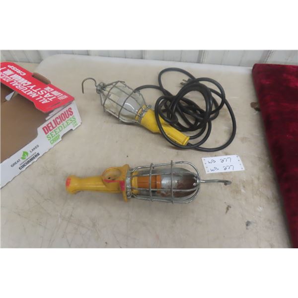 McGill Caged Service Station Trouble Lights – Qty 2 (1 Corded, Working)