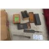 Image 1 : Antique Diamond Axe Head, Henry Boker Door Hinges No. 3625 NOS – Qty 4, Sharpening Stone and Case,