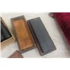 Image 2 : Antique Diamond Axe Head, Henry Boker Door Hinges No. 3625 NOS – Qty 4, Sharpening Stone and Case,