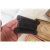 Image 4 : Antique Diamond Axe Head, Henry Boker Door Hinges No. 3625 NOS – Qty 4, Sharpening Stone and Case,