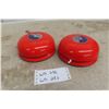 Image 2 : Vintage Edwards Durabel No. 6000 Fire Red Alarms – 120V – NOS – Qty 2