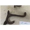 Image 2 : Antique Large Cast Iron Acorn-Style Horse Harness or Farmhouse Hooks – Qty 2