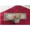 Image 1 : Mid-1800s Victorian Era Ornate Brass Door Knobs and Back Plates with Mortise Lock and Deadbolt – 10
