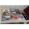 Image 1 : Harley-Davidson Beer Tray, Hornet Fighter Aircraft Photo, Tobacco Box Lid and NHRA Drag Racer Cars