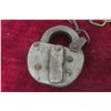 Image 2 : Antique CPR Canadian Pacific Railway Padlock and Brass Embossed "CPR S R.M. Co" Key – Worki